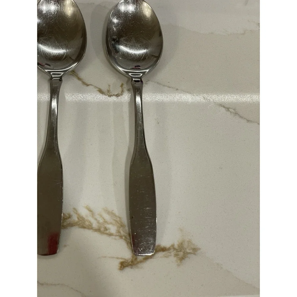 Vintage Oneida Paul Revere Community Stainless Steel Spoon Set of 4 MCM‎ Dessert